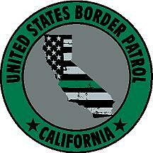 California Border Patrol Thin green line US Reflective/Matte Vinyl Decal Sticker - Picture 1 of 3