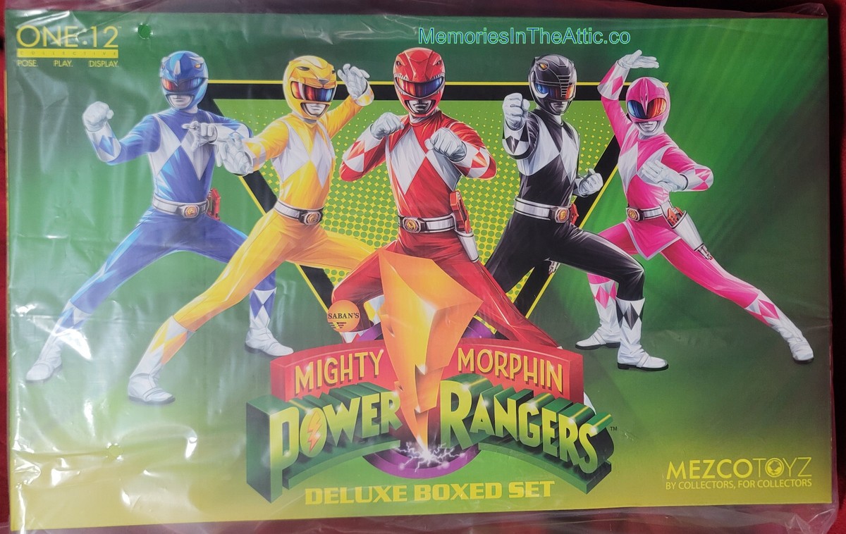 Mezco One12 Mighty Morphin Power Rangers 5 Deluxe Boxed Set Power