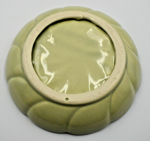 Vintage Lt Green Swans Ceramic and Soap Dish Lt Green with Gold accents - Picture 3 of 13