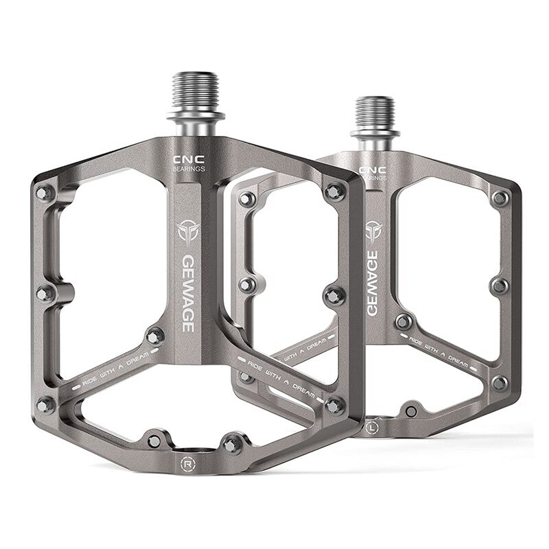 GEWAGE 9/16 Inch Mountain Road Bike Pedals 3 Bearings Flat MTB Bicycle Pedals eBay