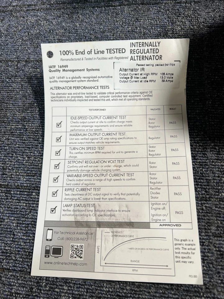 Alternador Reman GMC Savana Safar 2005 para Chevy Express 1500 2500 3500 2005 Foto 2 de 4