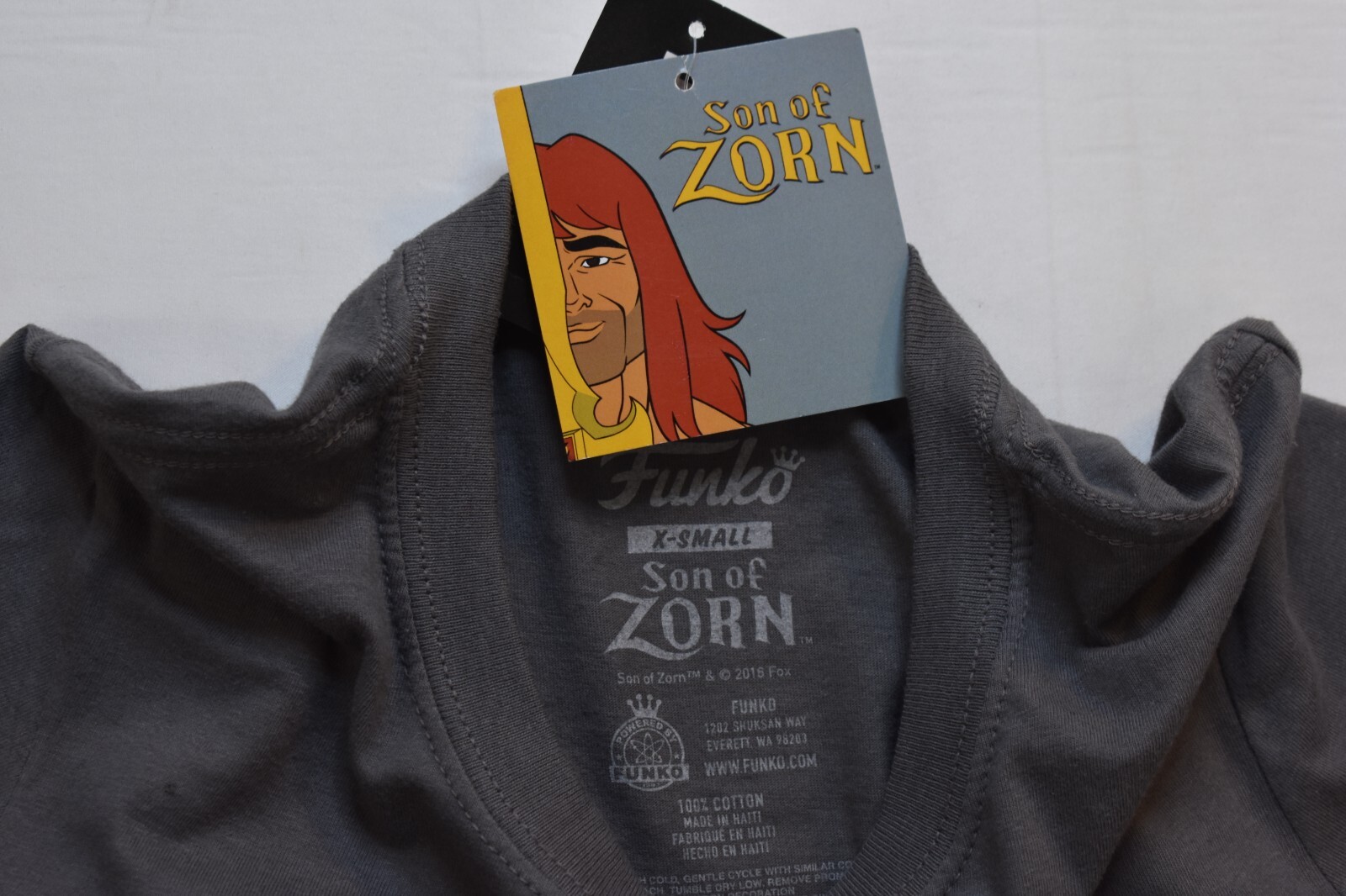 ALTRA Camicia Funko Uomo Son Of Zorn My Other Ride Is A Death Hawk Carbone Nuova con etichette XS M