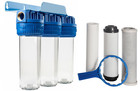 3 Stage Whole House Purifier and Water Softening Filter Kit -Salt Free 3/4"