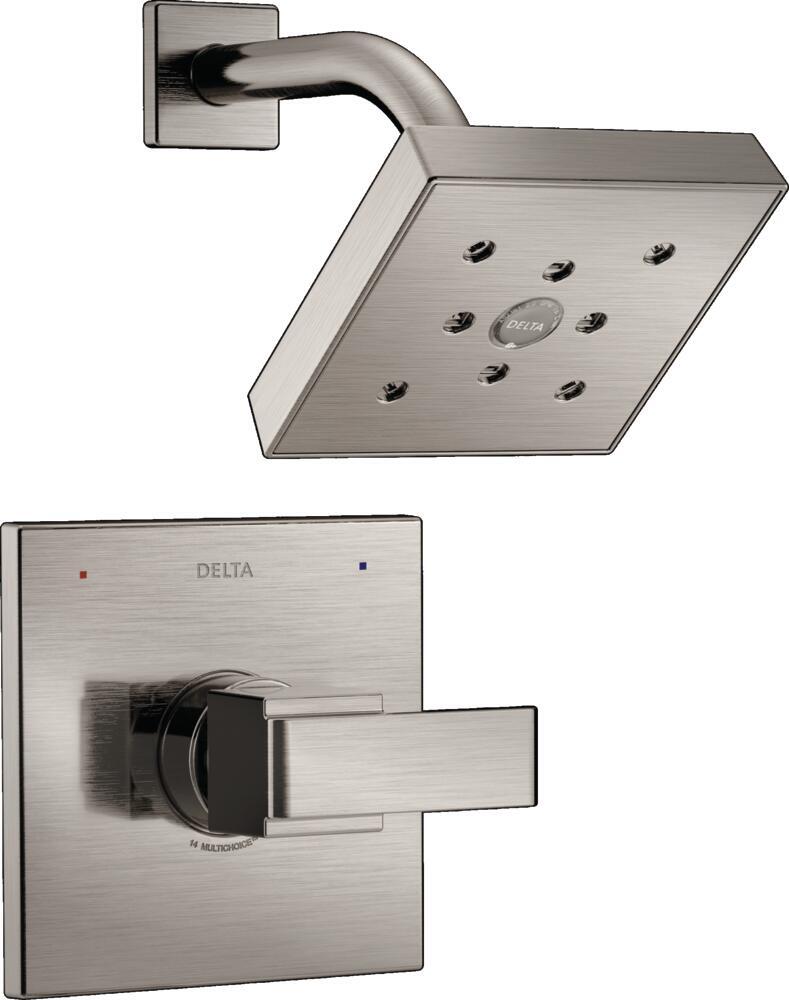 Delta Ara 14 Series H2OKinetic Stainless Shower Trim -Certif
