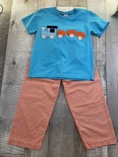 Boutique "Banana Split" Size 5 Two Piece Outfit Fall Pumpkins