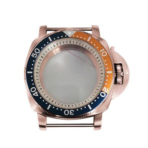 42mm PVD Rose Gold Watch Case Bezel White Inner Shadow Fit For NH35/36 Movement - Picture 3 of 31