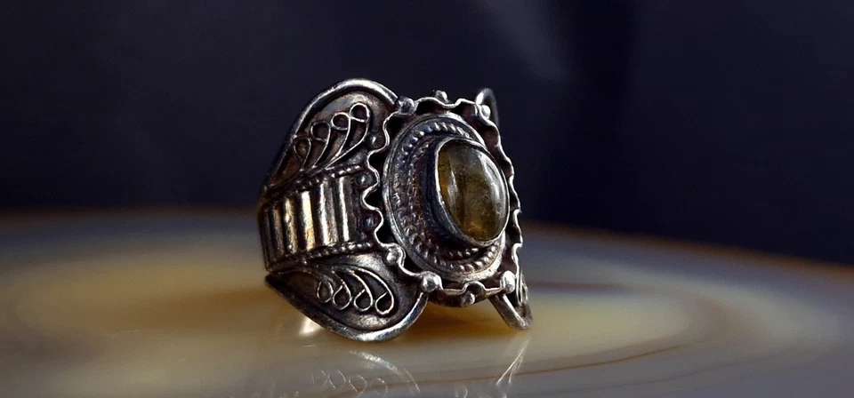 Ring Silber 925 Labradorit 19,8 mm - fabelhaft & extravagant - Bild 4 von 4