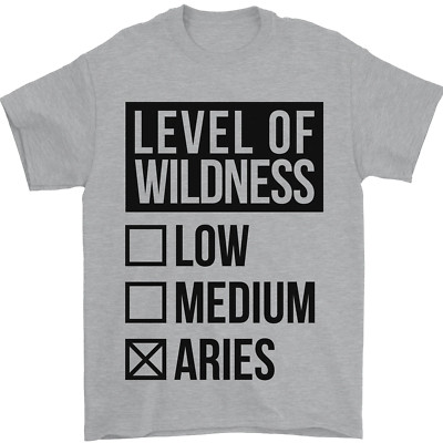 Levels of Wildness Aries Herren T-Shirt 100% Baumwolle