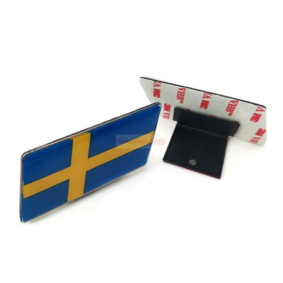 Sweden SE Flag Car Resin Front Grille Grill Emblem Badge Sticker For All Car