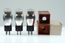 3 Vintage Rca 31 Audio Power Triode Radio/tv Audio Vacuum Tube Valve - Bangyba