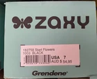 Zaxy Flowers Grendene Black