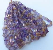 Naturel Bio Amétrine Chute Pépite Étape Coupe à Facettes Perles Pour DIY GV-1522