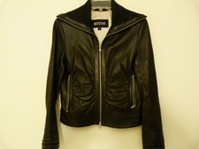 Guess Women's 100% Genuine Leather Moto Jacket Size S
