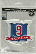 ADAM GRAVES NEW YORK RANGERS #9 RETIREMENT NIGHT PATCH GRAVY 1994 CUP CHAMPIONS