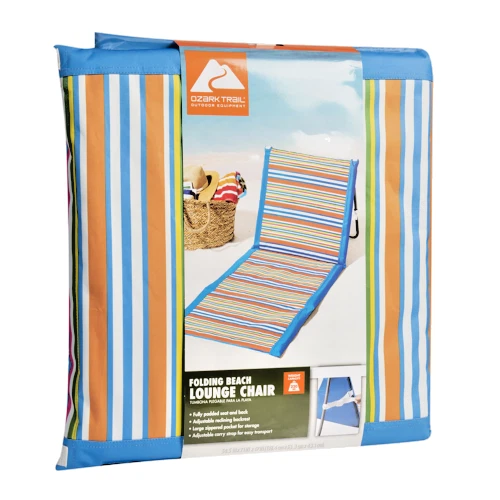 Ozark Trail Folding Beach Lounge Chair SET OF 2 CHAIRS eBay