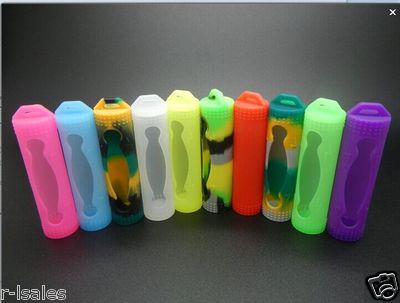 4 Assorted SILICONE  PLASTIC STORAGE PROTECTIVE CASE HOLDER BOX 18650 BATTERY 