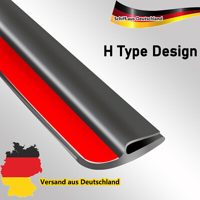 H- Typ Kantendichtung Dichtungsprofil Autotürdichtung Gummi KFZ-Dichtung 2 Meter