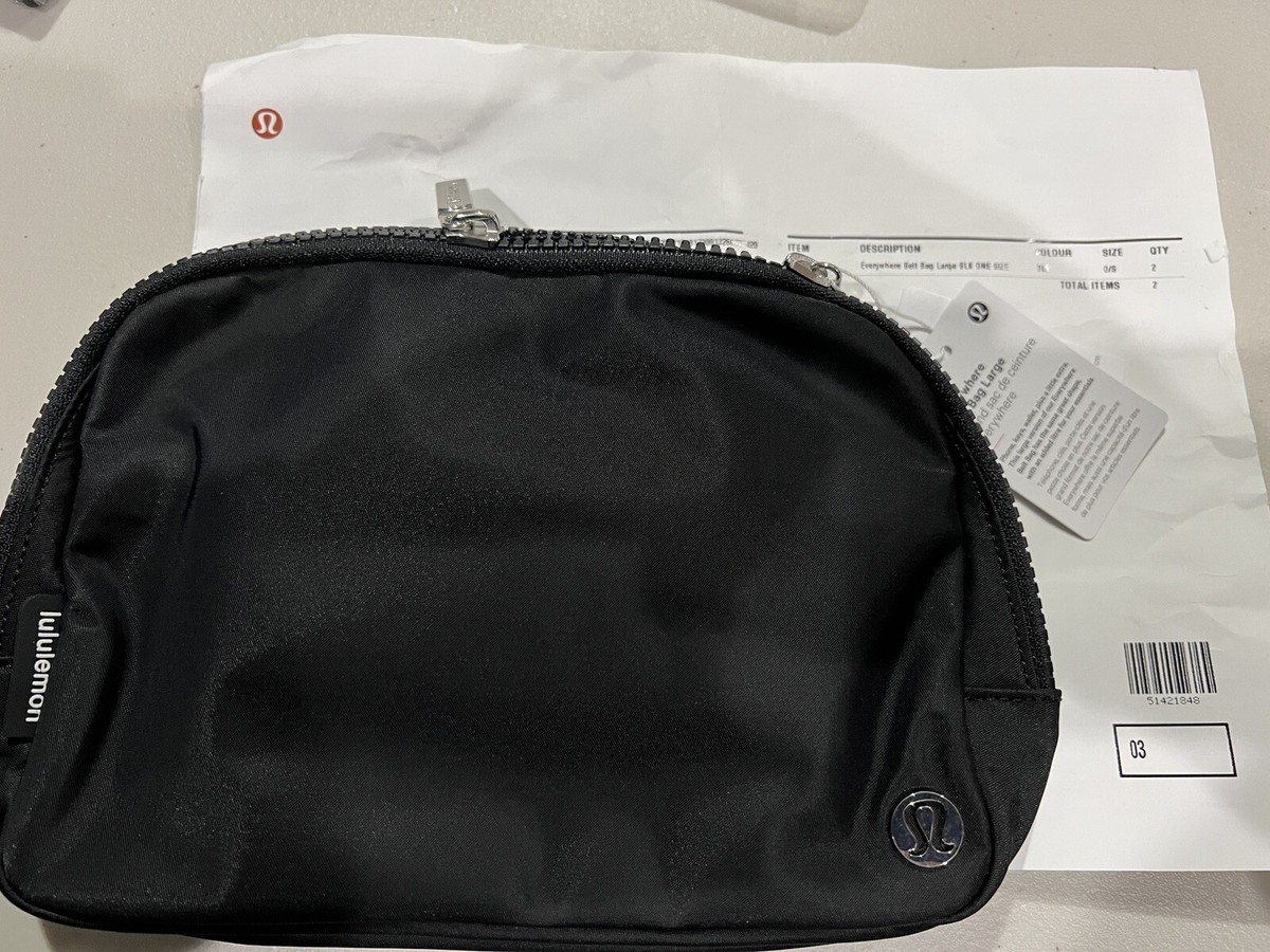 lululemon everywhere belt bag large 2l black PANDER W 21Cm X D 5.7Cm X H 14.6Cm (8.3 X 2.2 X 5.7) lululemon Everywhere Belt Bag Large