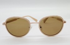 Kenneth Cole Women's Sunglasses KC7227 57H Beige Round Frame
