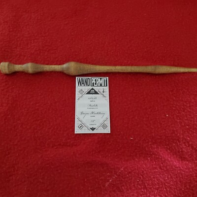 The Wizarding Trunk WOODEN Wand 12'', RARE, Harry Potter Wand Permit, Handcrafted