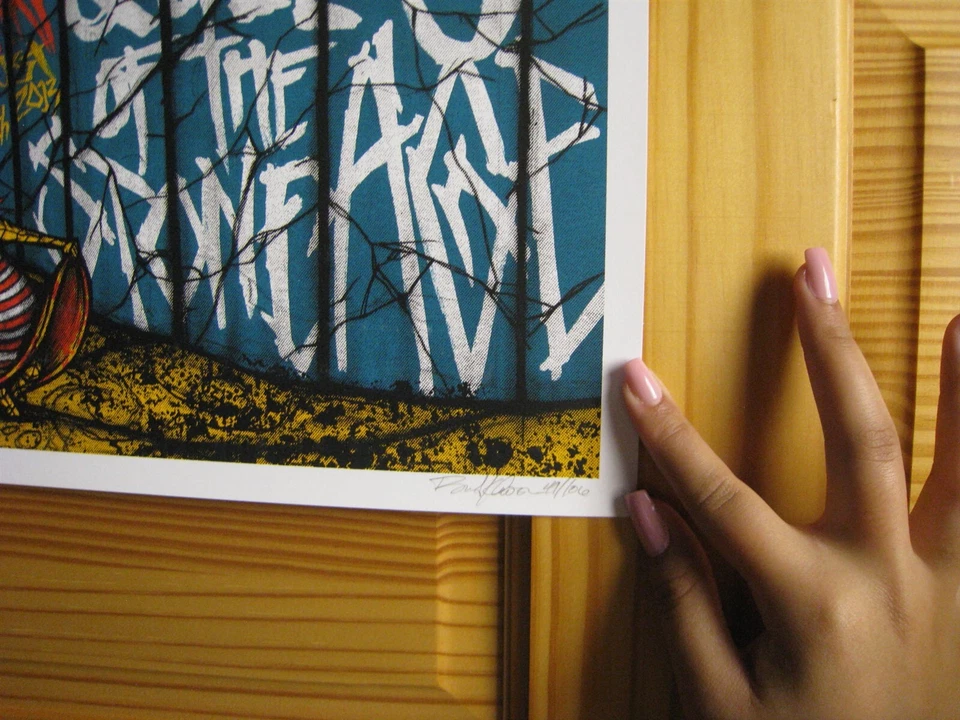 Queens Of The Age Poster S/N Signed Numbered Calgary 2013 - Image 2 of 2