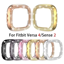 Bling Pc Watch Cover Screen Protector TPU Frame Case For Fitbit Versa 4 /Sense 2