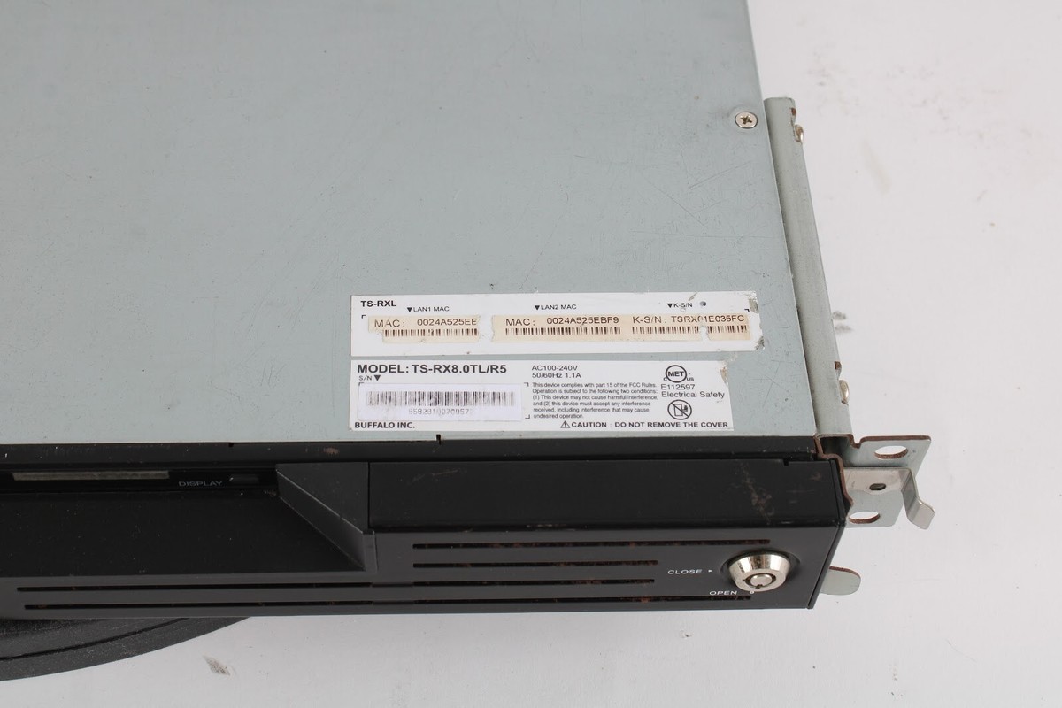 Buffalo TeraStation III TS-RX8.0TL/R5 8TB 1U Rackmount NAS Network