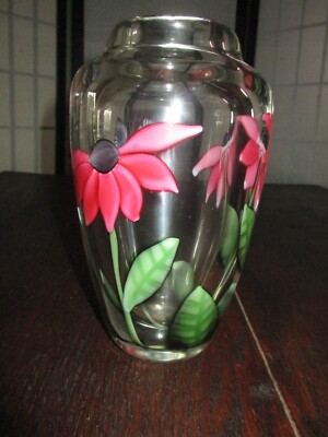 vintage ORIENT FLUME Art Glass Vase /Butterfly - Blyers Sillars | eBay
