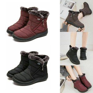 fur lined flat ankle boots