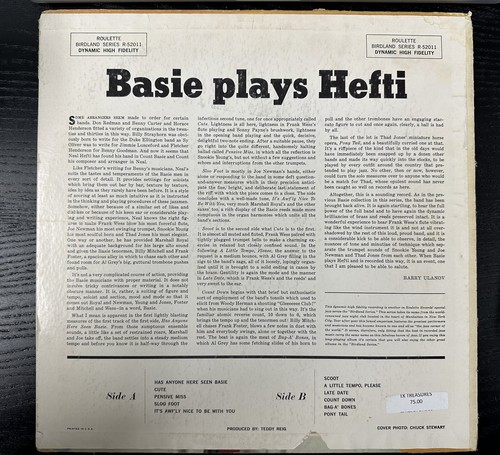 FREE SHIPPING! 1958 Roulette Records Birdland Series Basie Plays Hefti - Picture 2 of 5