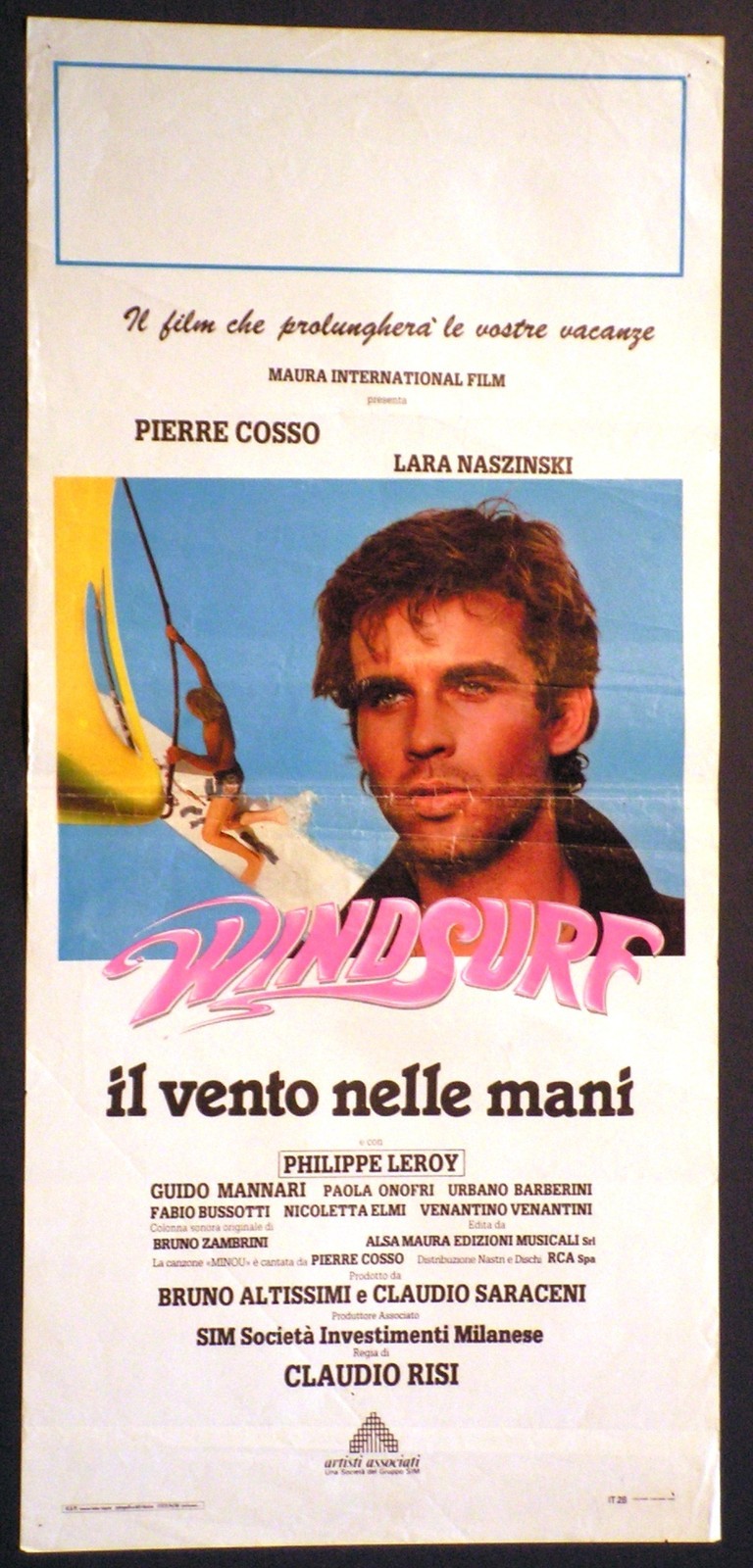 Locandina originale film Windsurf - Il vento nelle mani (1984) - Regia di Claudio Risi