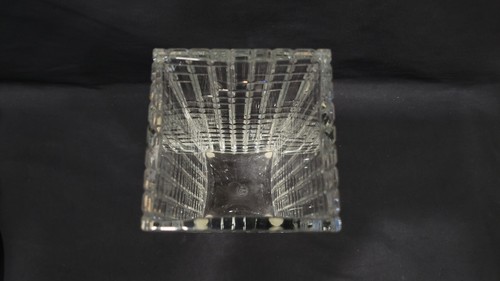 Baccarat Fine Crystal Glass Square Vase, France, Excellent, 7" - Picture 5 of 8