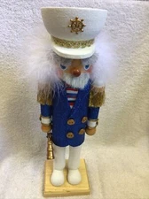KURT S. ADLER NUTCRACKER SEA CAPTAIN WITH BINOCULARS 15 IN BRAND NEW