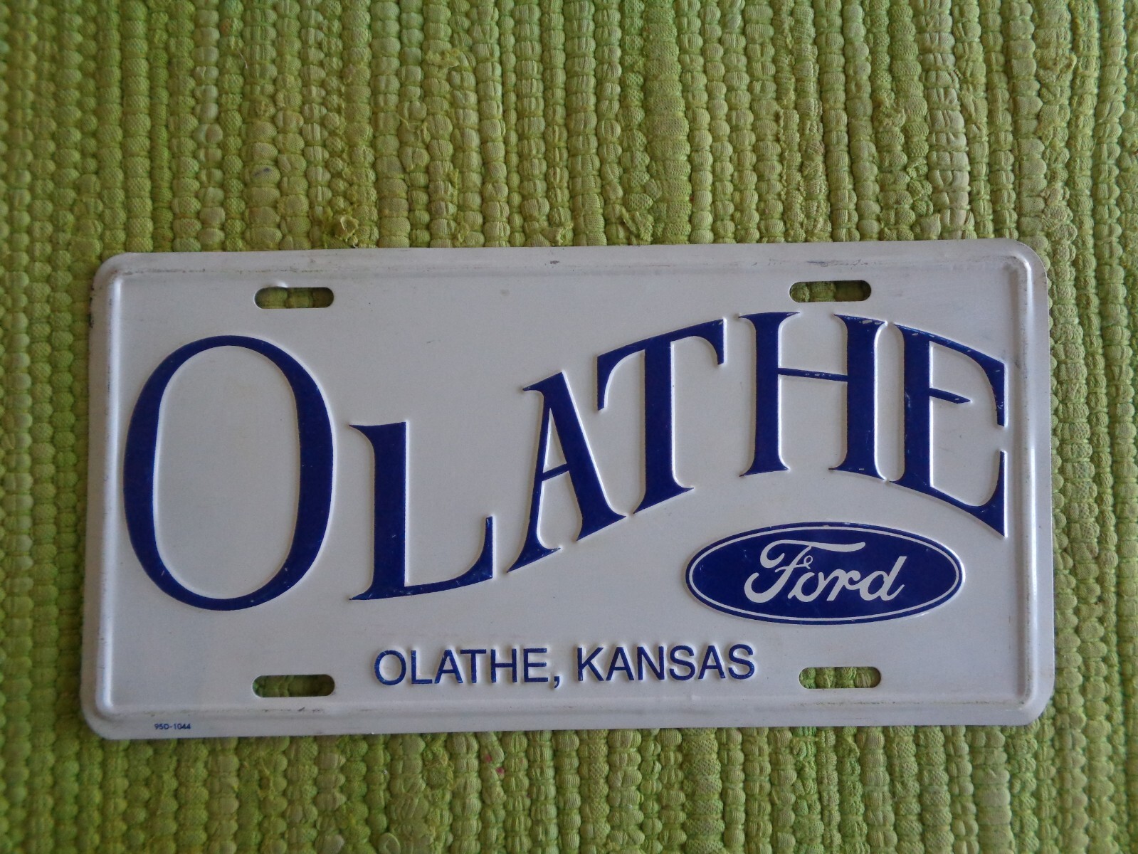 Vintage Olathe Ford DEALER License Plate Kansas Tag KS eBay