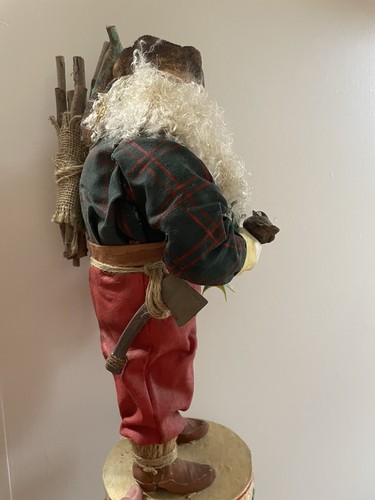 Silvestri Santa Claus Figure Paper Mache 17" Tall - Picture 3 of 8