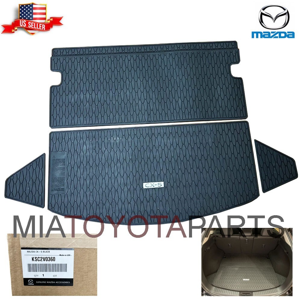 OEM Genuine Mazda 2022-2023 CX-5 Black Rubber Cargo Tray Liner