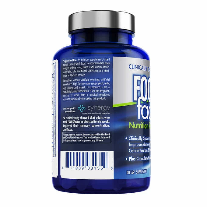 Диетическая добавка FOCUS FACTOR Nutrition for the Brain 180 таблеток срок годности 8/28 - Изображение 3 из 3