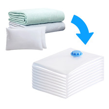Premium Vacuum Storage Bags 8PCS with Double Zip Seal  Leak Valve Protection