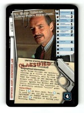 1996 X-files Card Game LT. Brian Tillman Aubrey Police Dept Terry O'Quinn BXCP06
