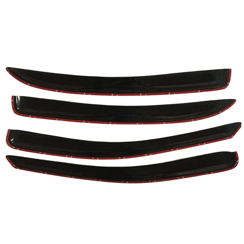 Fits 05-10 Chevy Cobalt 4DR Window Visor Rain Sun Guard Vent & Red Sport Foto 4 de 4