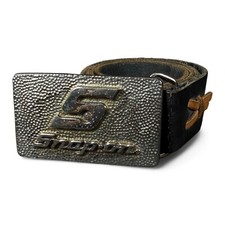 RARE 1980s VINTAGE SNAP ON TOOLS BELT BUCKLE BTS 24Kt GOLD  SILVER PLATE BRASS