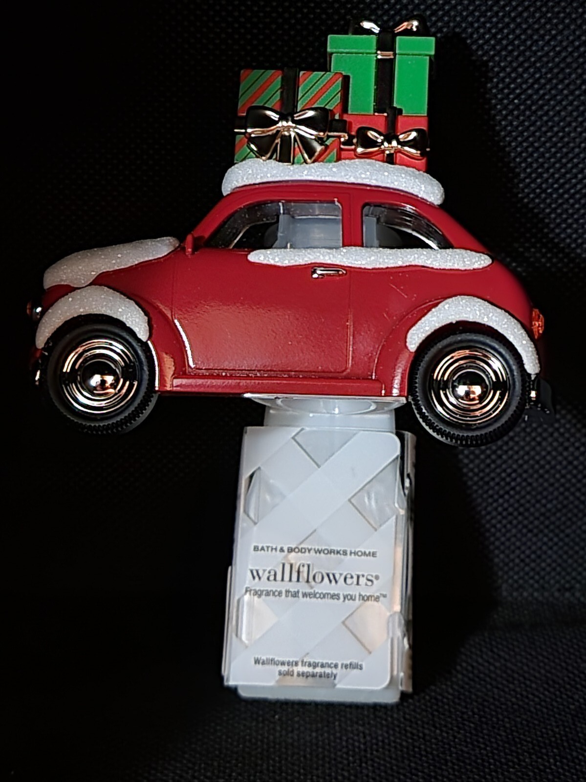 Wallflower Plug VW Bug With Presents Bath & Body Works Christmas Holiday New-image