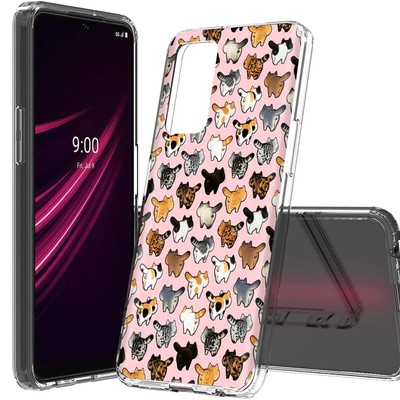 Total Guard Cover Case for T-Mobile REVVL V+ Plus 5G, Cat Tails