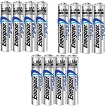 12 Pack Energizer AAA Ultimate Lithium Long Lasting Batteries BULK