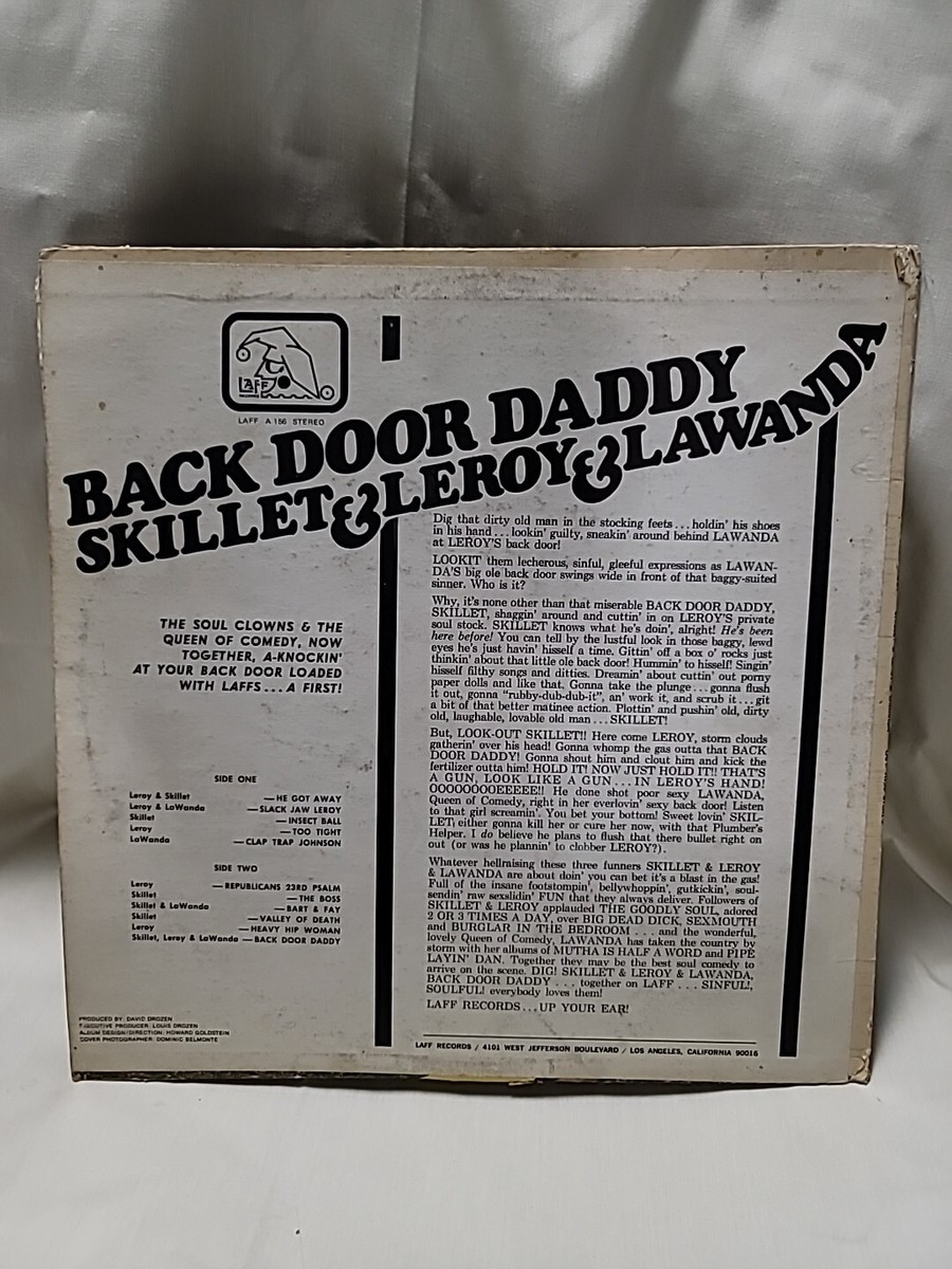 RARE - Skillet & Leroy LaWanda ‎Back Door Daddy Vinyl Record LP