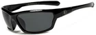 Mens Wrap Around Polarized Sunglasses UV400 Outdoor Sports Eyewear- Black NT01