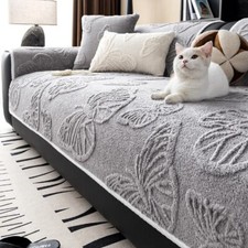 Plush Sofa Cover Non-slip Modern Slipcover Seat Cushion Sofa Towel Home Decor