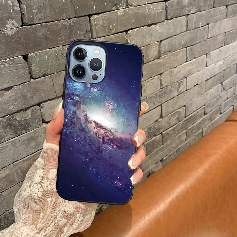 Phone Case Space Soft Silicone Cover For iPhone 11 12 Pro 13 14 Plus 15 Pro Max