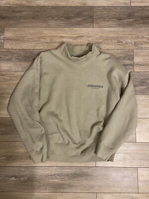Fear of God Essentials Pull-Over Mockneck 'Taupe' Size Large