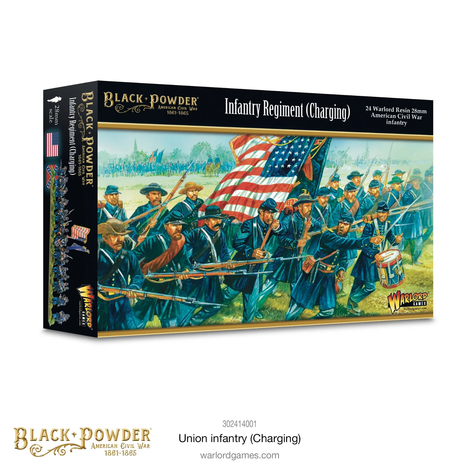 American Civil War Infantry Regiment (Charging) - Warlord Games Black Powder